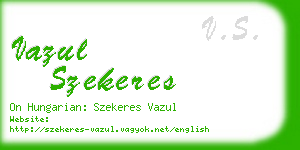 vazul szekeres business card